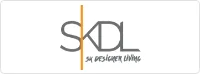 A mockup of the SK Designer Living website, a case study example of successful small business automation in Melbourne.